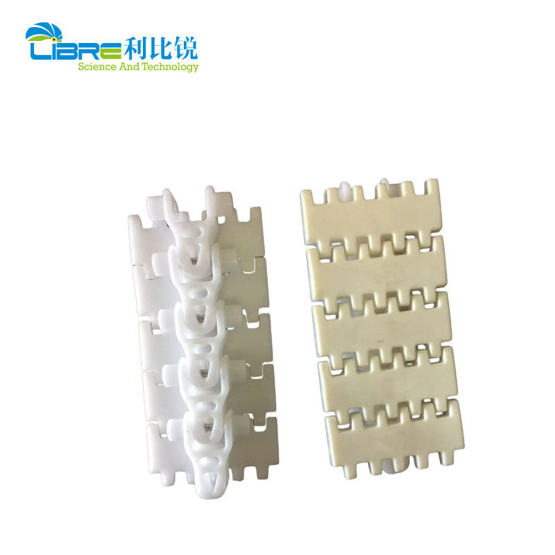 Enlace de cadena del transportador de plástico de cigarrillo o filtro para el depósito de flujo masivo de amortiguador FIFO GD B21 SFB ITM Capricornio Saturno Flexlink X85 X85X