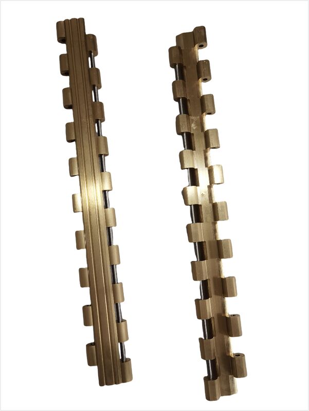 Banda de latón de manganeso Enlaces de cadena de pizarra para cortador de tabaco SD5 con color amarillo