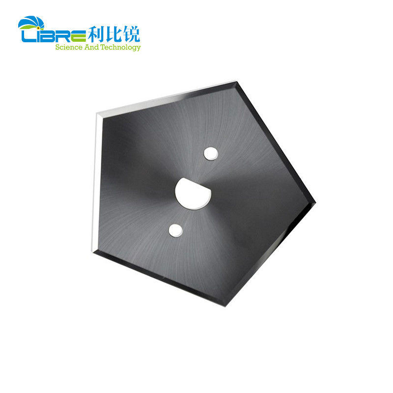 HRA89 Carburo de tungsteno pentagonal con doble cara y 5 filos de corte para cuchillas de hendido industrial de 40,9 mm