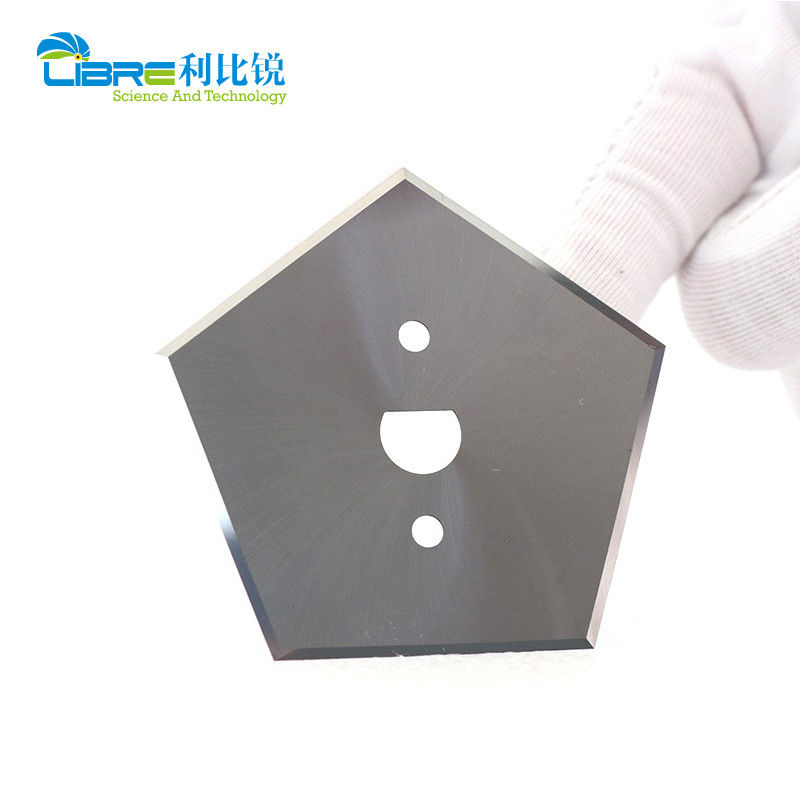 Cuchilla Pentagono de Carburo de Tungsteno con 5 Filos de Corte y 66.9mm de Longitud Cuchillas Industriales para Tronzadora