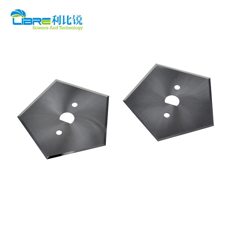 Cuchilla Pentagono de Carburo de Tungsteno con 5 Filos de Corte y 66.9mm de Longitud Cuchillas Industriales para Tronzadora